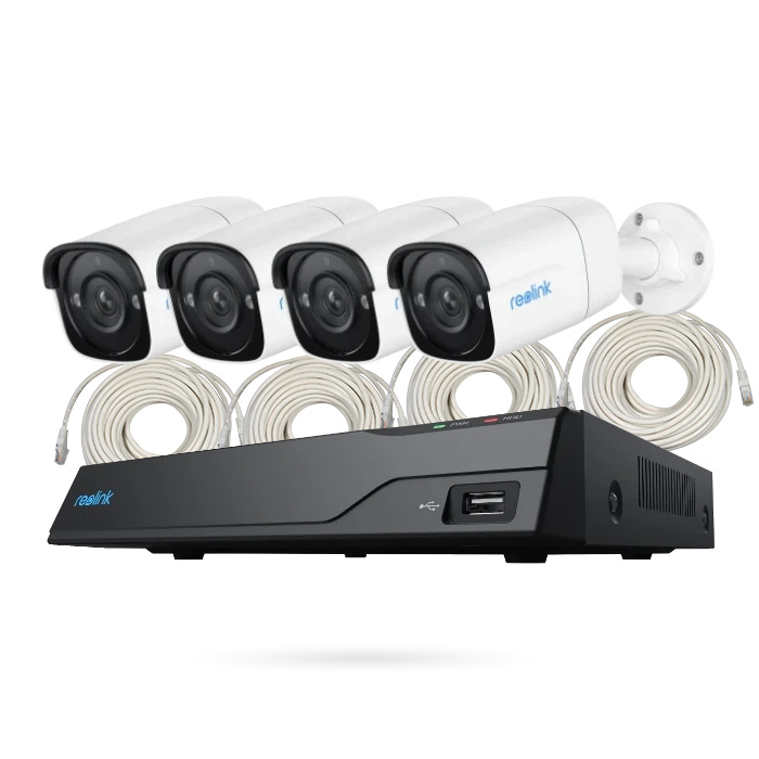 [CTKTRK000002] REOLINK KIT IP POE 4 CAMARAS BULLET