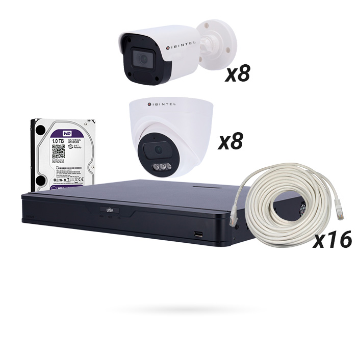 [CTKTBT000006] KIT ECO 16 CAMARAS IBINTEL