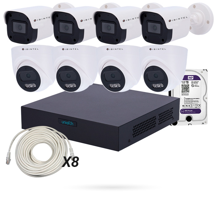 [CTKTBT000007] KIT ECO 8 CAMARAS IBINTEL