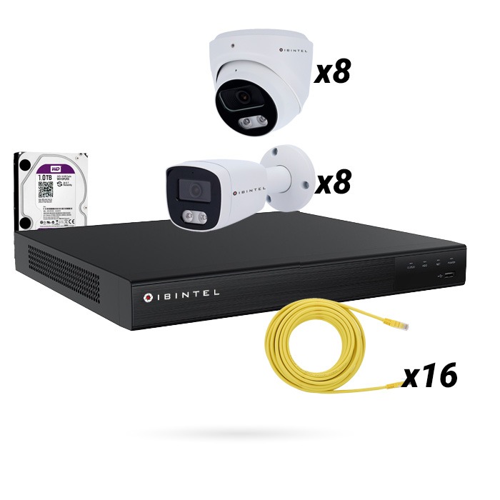 [CTKTBT000012] KIT ULTRA 16 CAMARAS IBINTEL