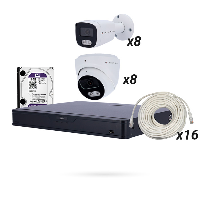 [CTKTBT000012] KIT ULTRA 16 CAMARAS IBINTEL
