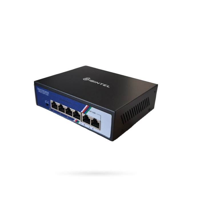 [NTSWBT000001] IBINTEL SWITCH POE 4 CH + 2 UP LINK 10/100