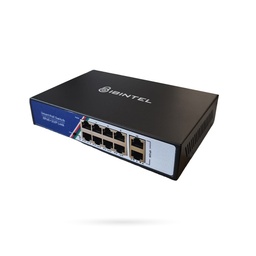 [NTSWBT000002] IBINTEL SWITCH POE 8 CH + 2 UP LINK 10/100