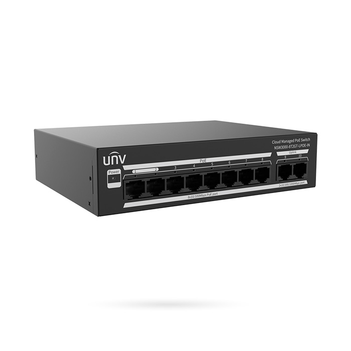 [NTSWUV000002] SWITCH POE 8 PUERTOS UNIVIEW 100MBPS