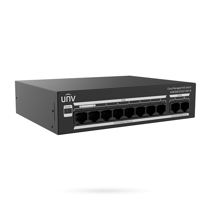 [NTSWUV000003] SWITCH POE 8 PUERTOS UNIVIEW