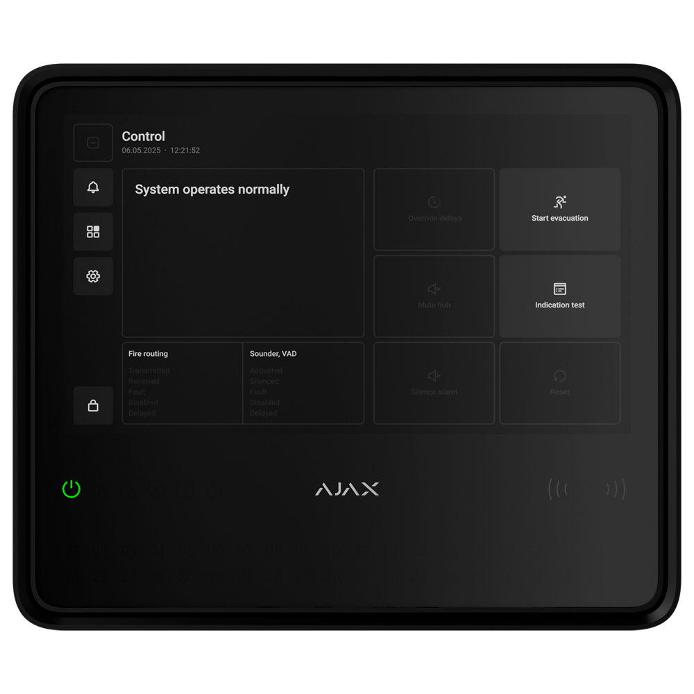 [ICCTAE000002] AJAX EN54 FIREHUB NEGRO