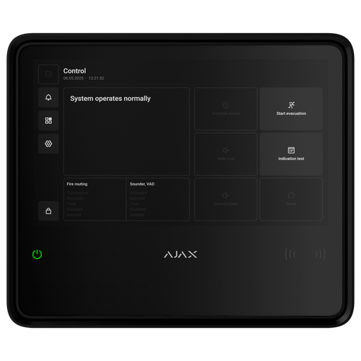 [ICCTAE000002] AJAX EN54 FIREHUB NEGRO