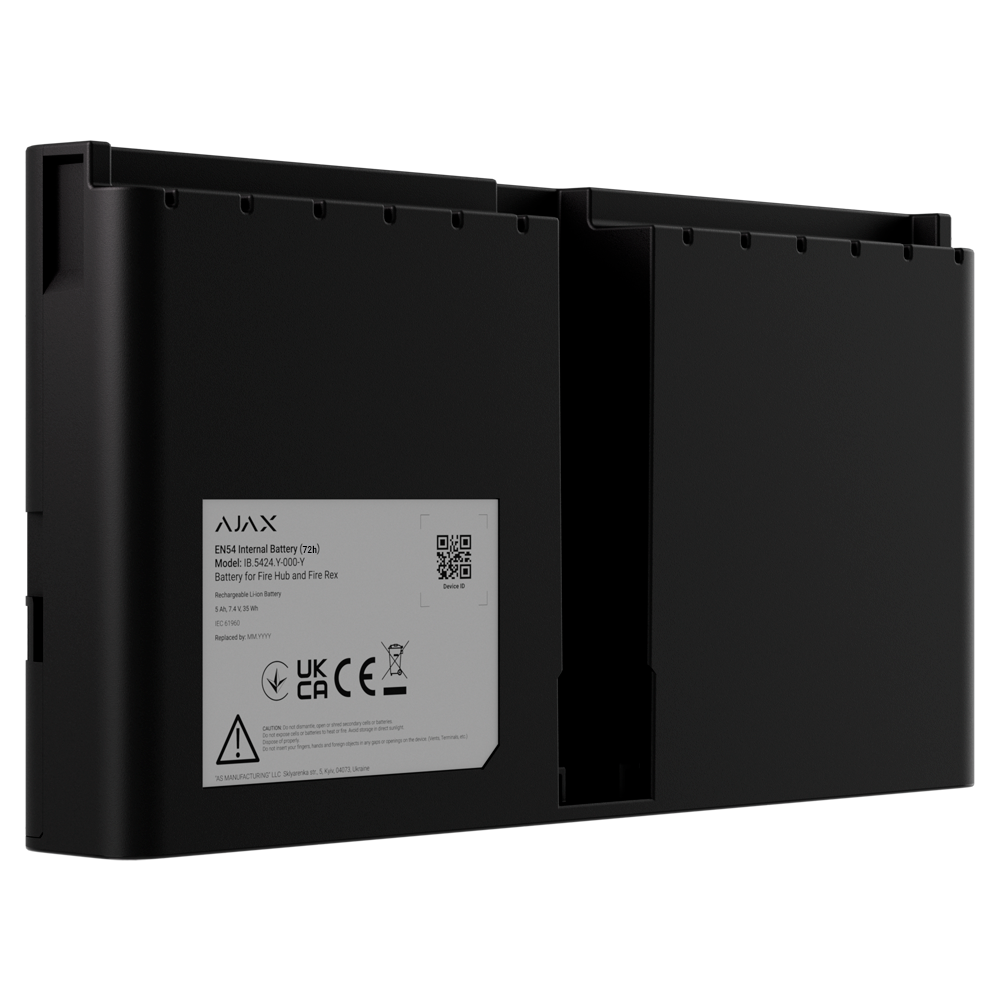 [ICCEAE000004] AJAX EN54 INTERNALBATTERY 72H NEGRO