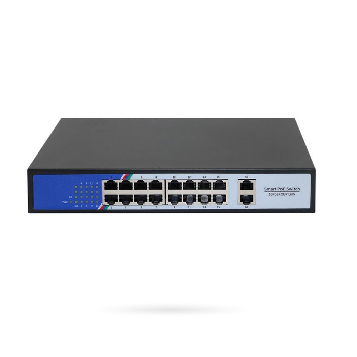 [NTSWBT000005] IBINTEL SWITCH POE 16 CH + 2 UP 10/100/1000