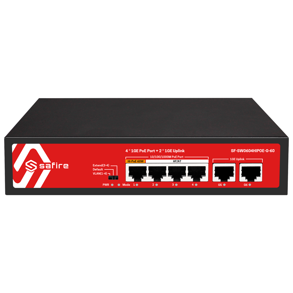[ACSWSF000026] SWITCH POE 4 PUERTOS 10/100/1000 HIPOE