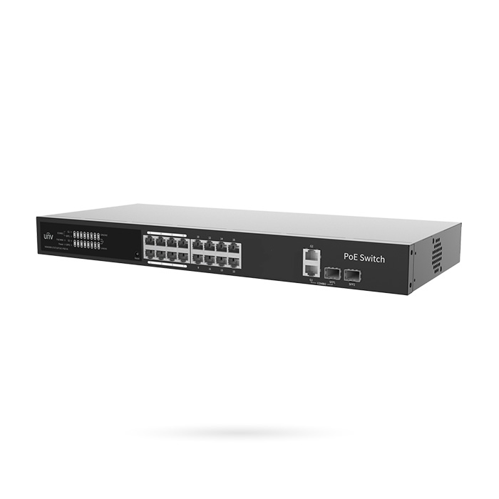 [NTSWUV000004] UNIVIEW SWITCH POE 16 POE + 2 UP LINK + 2 SFP