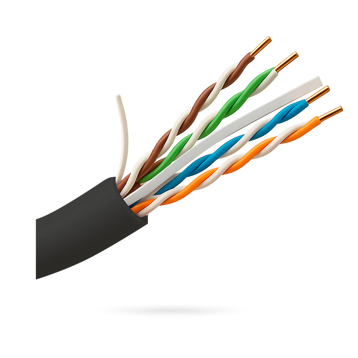 [ACCBUT000053] BOBINA UNIVIEW CABLE UTP 6E BC 300M EXTERIOR